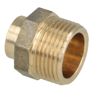 Solder fitting gunmetal straight male adaptor 14 mm x 3/4" F/ET