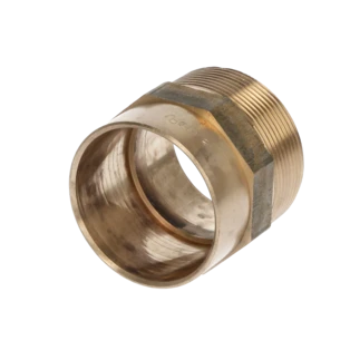 Solder fitting gunmetal straight male adaptor 54 mm x 2" F/ET