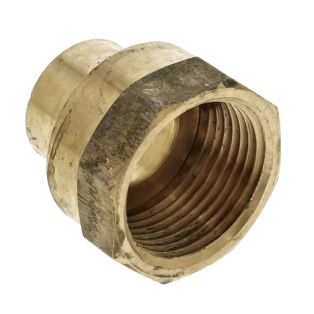 Solder fitting gunmetal straight female adaptor 22 mm x 1" F/IT