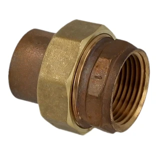 Raccord &agrave; braser laiton rouge raccord 18 mm x 3/4" F/FF &eacute;tanchement plat