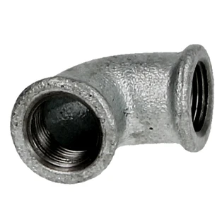 Raccord en fonte mall&eacute;able coude 3/8" FF/FF