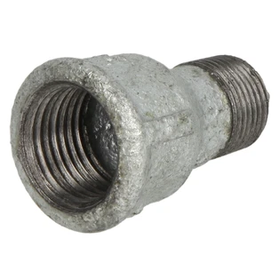 Malleable cast iron pipe fitting reducing socket 1" x 3/4" IT/ET