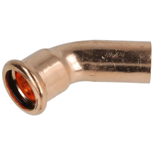 Curva per raccordo di compressione in rame 28 mm