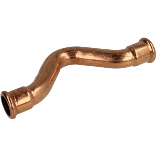 Kupfer Pressfitting &Uuml;bersprungbogen 22mm I|I