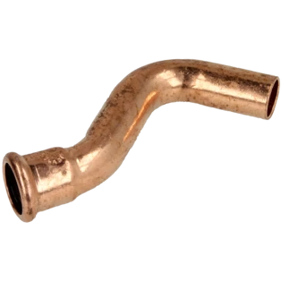Kupfer Pressfitting &Uuml;bersprungbogen 22mm I|A