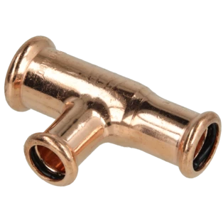 Kupfer Pressfitting T-St&uuml;ck reduziert 22x15x18mm