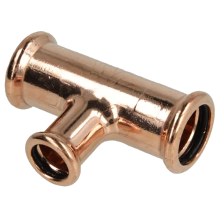 Kupfer Pressfitting T-St&uuml;ck reduziert 22x15x22mm