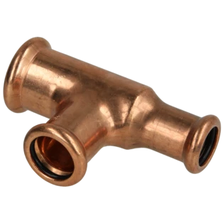 Kupfer Pressfitting T-St&uuml;ck reduziert 22x18x15mm