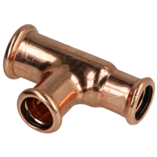 Kupfer Pressfitting T-St&uuml;ck reduziert 22x18x18mm