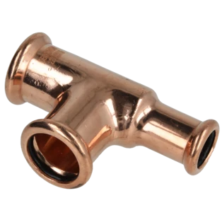 Kupfer Pressfitting T-St&uuml;ck reduziert 22x22x15mm