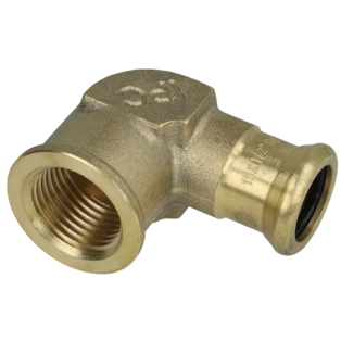 Press fitting adaptor elbow 15mmx1/2" IT