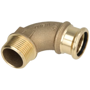 Press fitting adaptor elbow 28mmx1" F|ET