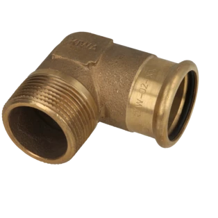 Press fitting adaptor elbow 42mmx1 1/2" F|ET