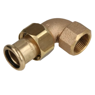 Press fitting elbow union 18mmx1/2" F|IT