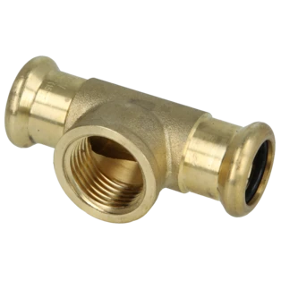Press fitting tee 15x1/2"x15mm F|IT