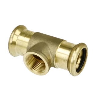 Press fitting tee 22x1/2"x22mm F|IT