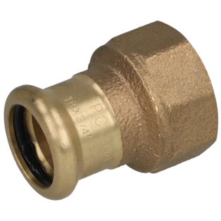 Press fitting adaptor coupling 18mmx3/4" F|IT