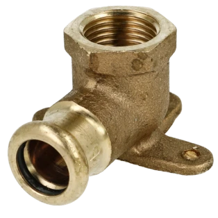 Press fitting ceiling elbow 15mmx1/2" F|IT