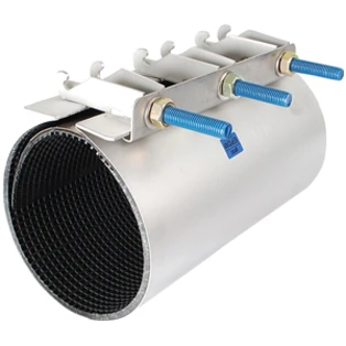 Collier d'&eacute;tanch&eacute;it&eacute; in inox pour tuyaux d'un diam&egrave;tre de 113-123 mm