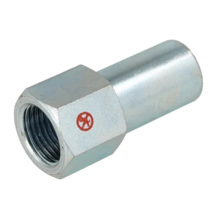 Carbon steel press fitting reducing coupling 18mm x 3/4" M|IT