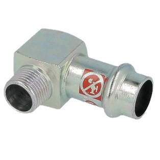 C-Stahl Pressfitting &Uuml;bergangswinkel 18mmx3/4" I|AG