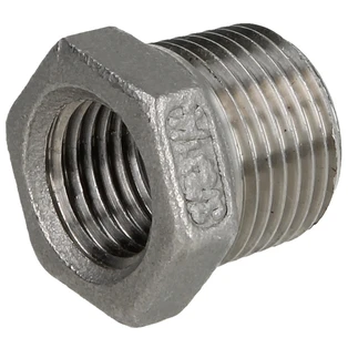 Raccordo di riduzione acciaio inox 3/8" x 1/4" FM/FF