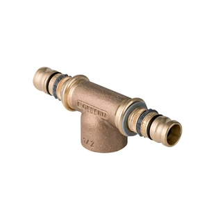 Mepla T-stuk met IS 26 mm x 1/2" IS x 26 mm