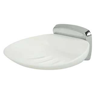 Soap dish chrome-plated brass