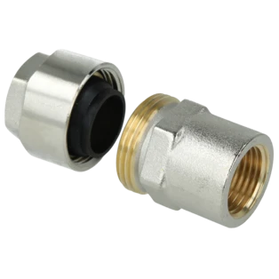 Anschlussadapter PLUS f&uuml;r Schwarzrohr 1/2" IG auf 3/8" Rohr