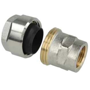 Anschlussadapter PLUS f&uuml;r Schwarzrohr 1/2" IG auf 1/2" Rohr