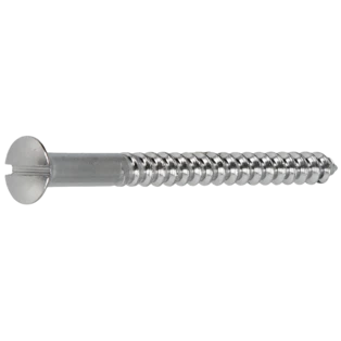 Houtschroeven met platte kop 4,0 x 40 mm sleuf