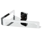 Shower corner shelf for drilling or adhesive bonding