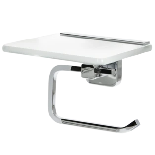 WC-Rollenhalter mit Glas zum Bohren oder Kleben