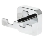 Double coat hook for drilling or adhesive bonding