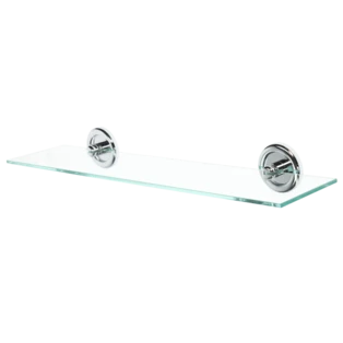 Ambio planchette, 600 x 130 mm met kristalglasplaat, verchroomd