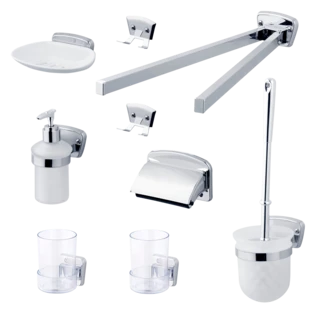 9-piece bathroom accessory set