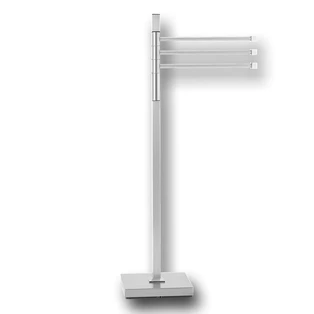 Standing towel holder stainless steel square,3-arm,pivoted,1,030 mm high