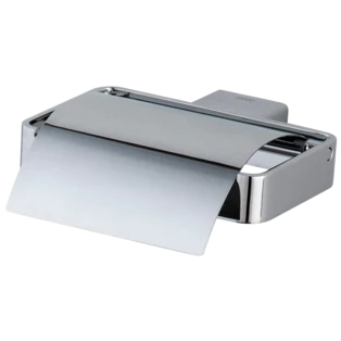 Emco Loft porte-rouleau avec couvercle S 0500 chrom&eacute;