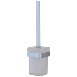 Emco Loft porte-balai chrom&eacute; avec verre cristal