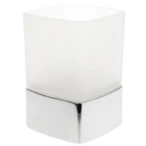 Emco Loft glass holder standing type chrome with crystal glass