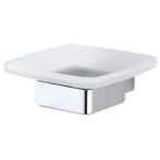 Emco Loft soap holder chrome with crystal glass tray