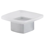 Emco Loft soap holder standing type chrome crystal glass tray