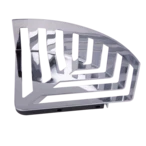 Emco Loft wall-mounted corner dish chrome