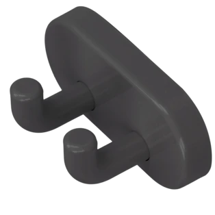 Gancio doppio Nylon Care grigio scuro