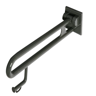 Handgreep 600 mm met WC-rolhouder 