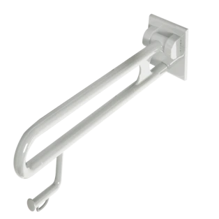 St&uuml;tzklappgriff 600 mm mit Papierrollenhalter