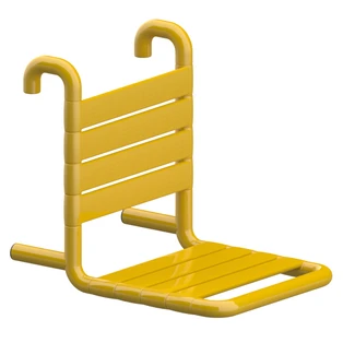 Suspendable shower seat yellow