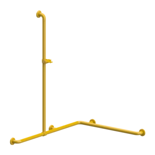 Duschhandlauf mit verschiebarer Brausestange