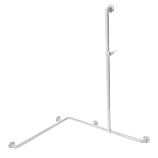 Duschhandlauf mit verschiebarer Brausestange