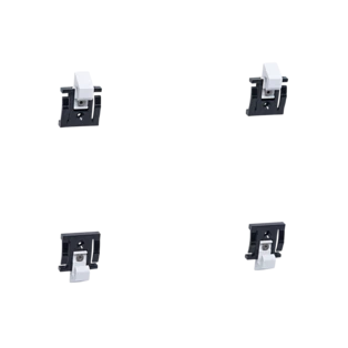 Set per supporto specchio cavere&reg; bianco